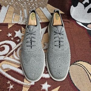Cole Haan 2.Zerogrand Stitchlite Men's Size 10 Gray Knit Oxford Sneakers C35109